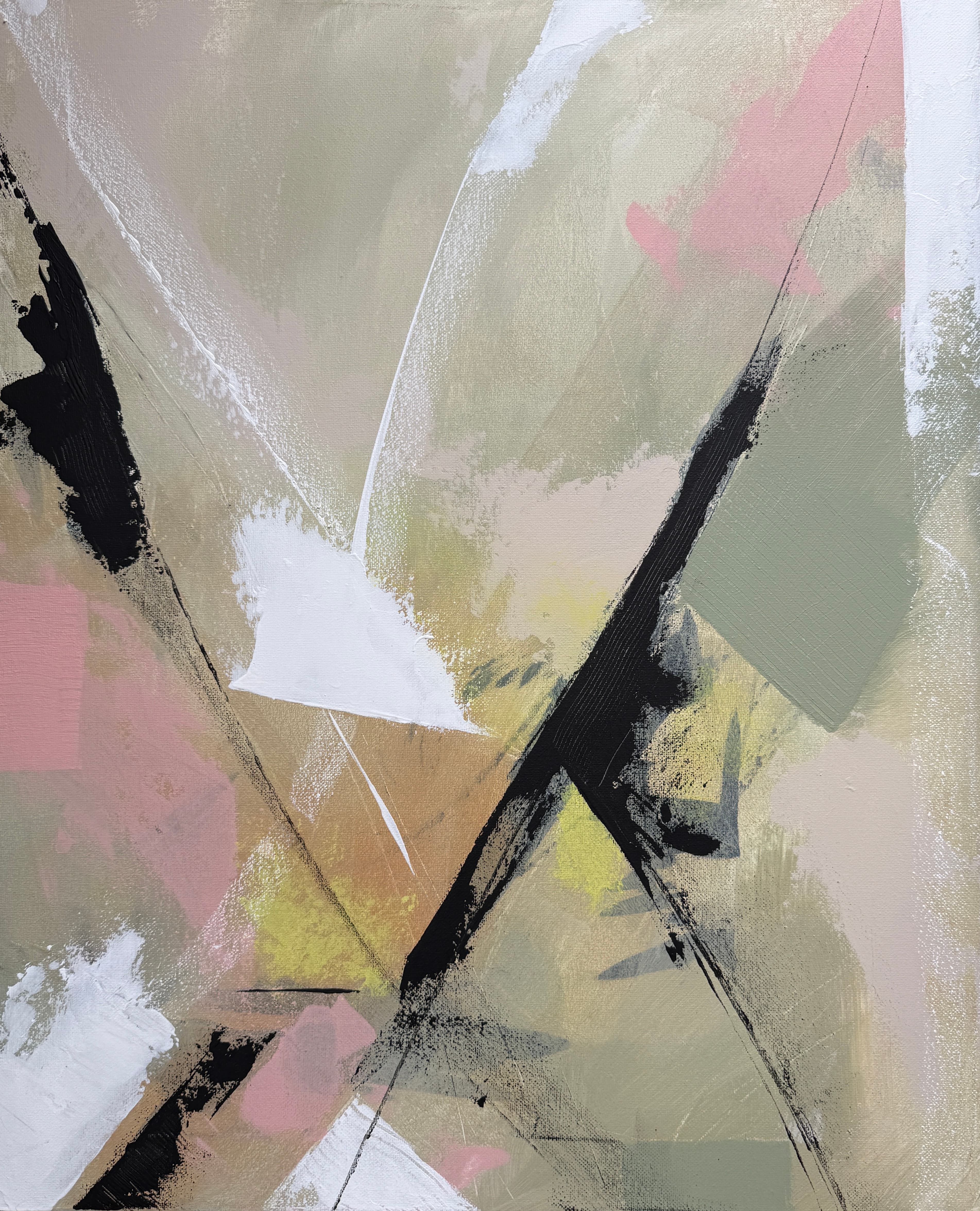 Spring Miracle II — Acrylic media on canvas, 18 × 22 × 0.8 in, by Vanessa Caroli